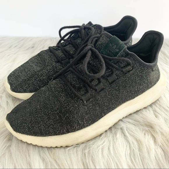 Adidas Tubular Shadow Black Sparkle Sneaker Shoes 10 - Picture 5 of 12